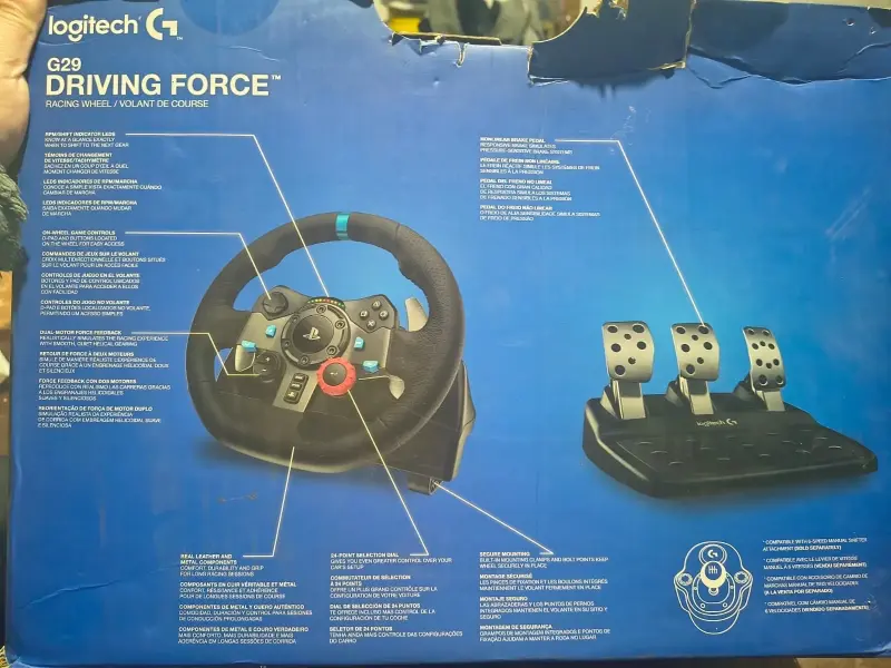 Volante Logitech G29 Driving Force para PS4 y PC