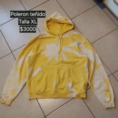 Polerón teñido amarillo talla XL - miniatura 1