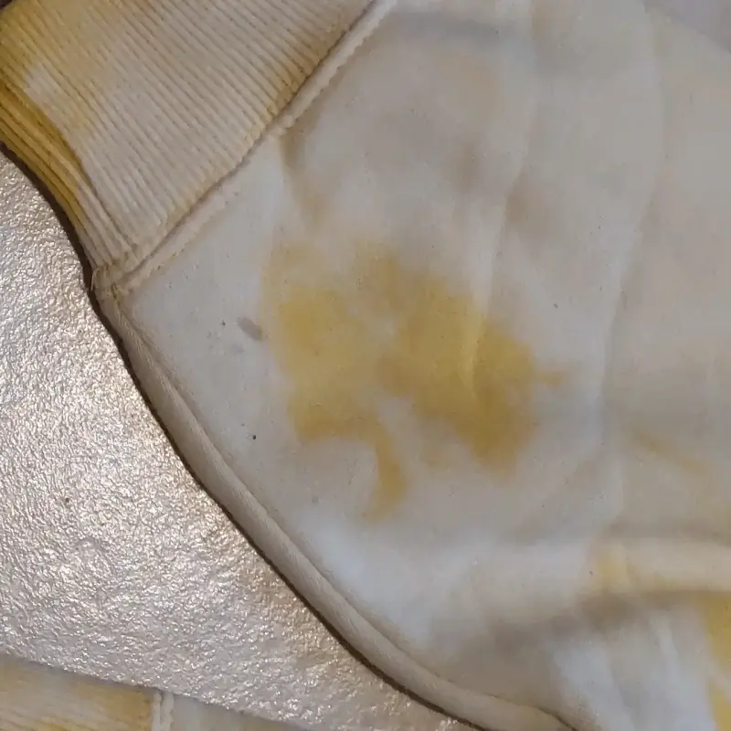 Polerón teñido amarillo talla XL - 2