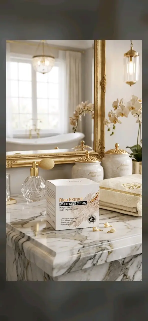 Crema blanqueadora con extracto de arroz
