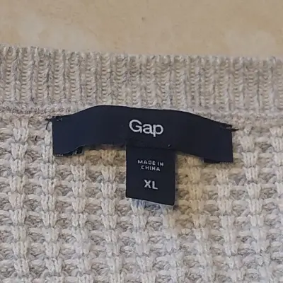 Sueter/primera capa de punto gris Gap - miniatura 2