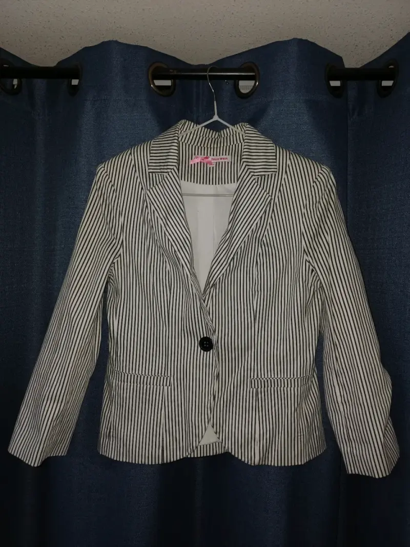 Blazer a rayas Tally Weijl manga ¾ - 1
