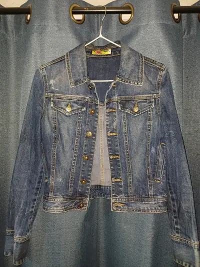 Chaqueta de mezclilla azul - miniatura 1