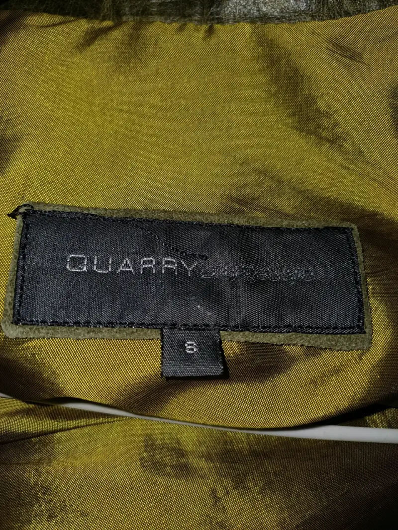Chaqueta de cuero verde oliva UNISEX - 2