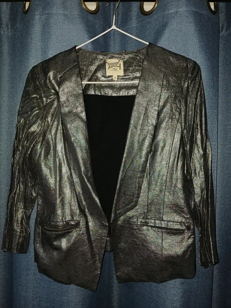 Blazer metálico gris marca Ash - 1
