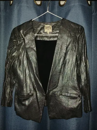 Blazer metálico gris marca Ash - miniatura 1