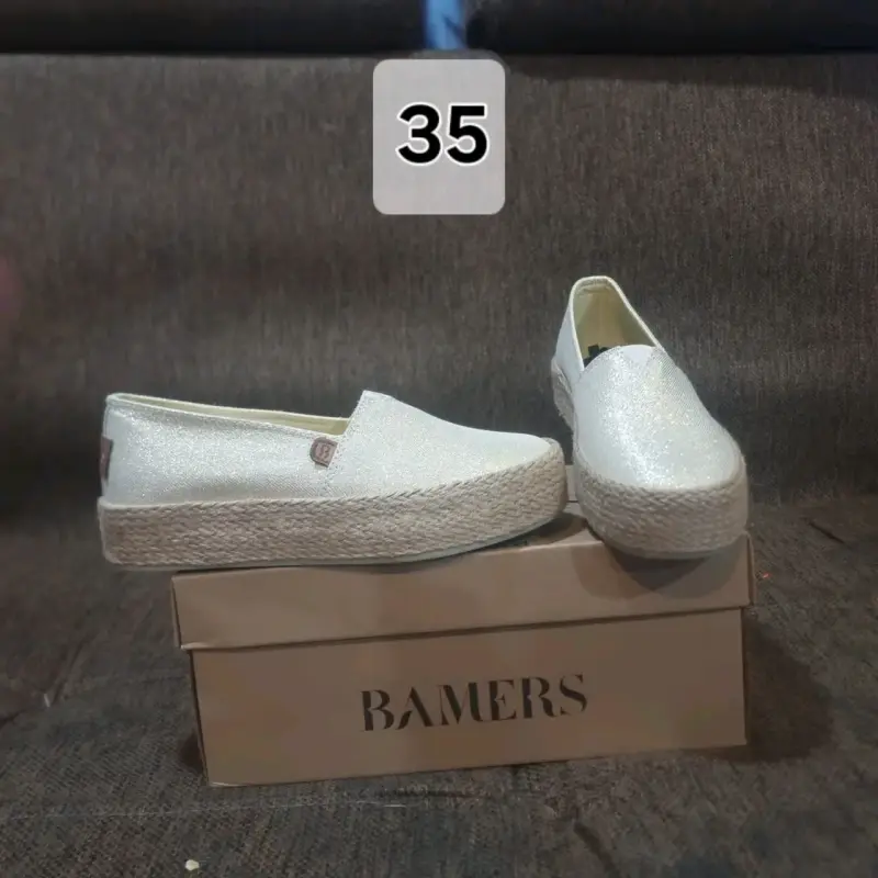 Zapatillas Bamers blancas con plataforma - 1