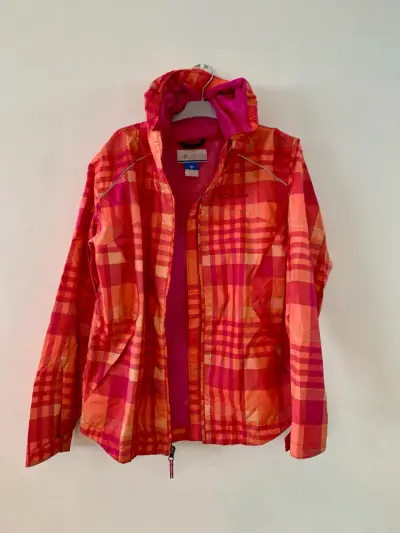 Chaqueta impermeable Columbia a cuadros - miniatura 1