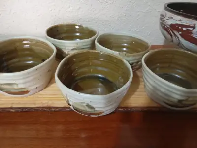 Fuente cerámica más cinco pocillos - miniatura 7