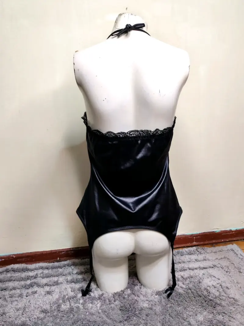 Corset negro y fucsia - 6