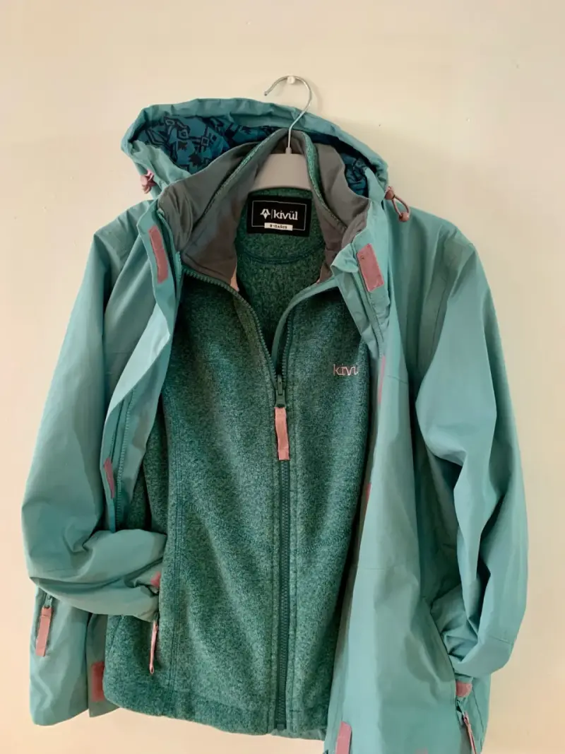 Chaqueta infantil Kivül impermeable verde - 2