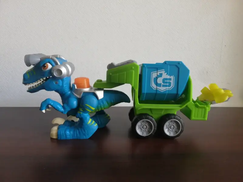 Juguete figura dinosaurio VELOCIRAPTOR COMPACTADOR - 1