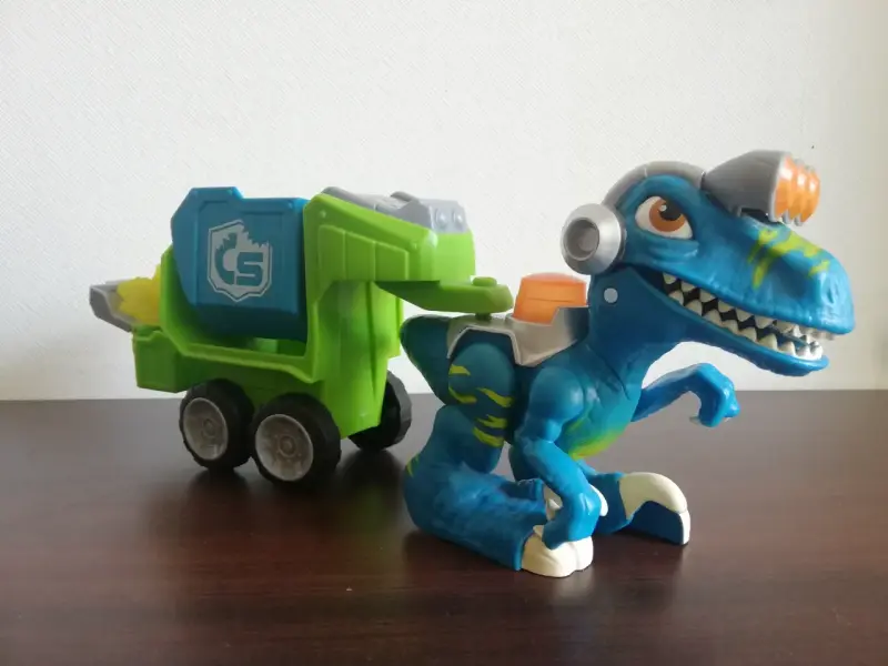 Juguete figura dinosaurio VELOCIRAPTOR COMPACTADOR - 2