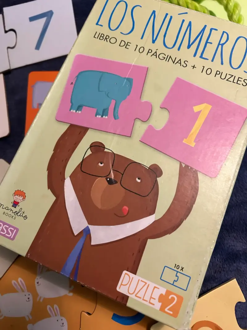 10 puzzles los números para niños - 1