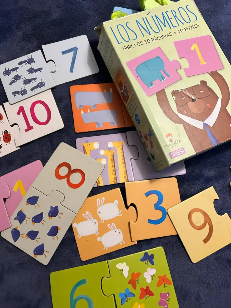 10 puzzles los números para niños - 2