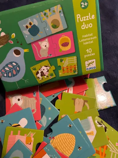 Puzzle Duo Djeco de hábitats para niños - miniatura 3