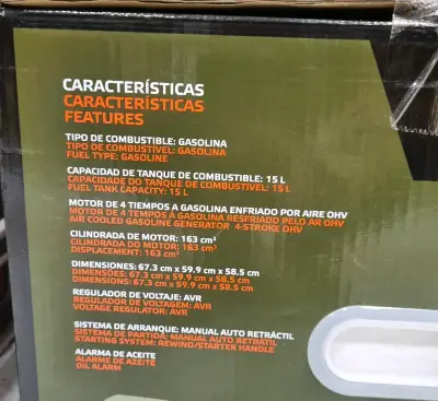 Generador a gasolina 4 tiempos 15L - miniatura 1