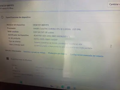 NOTEBOOK HP i3 8va - SSD M.2 119gb - 8gb RAM - miniatura 4