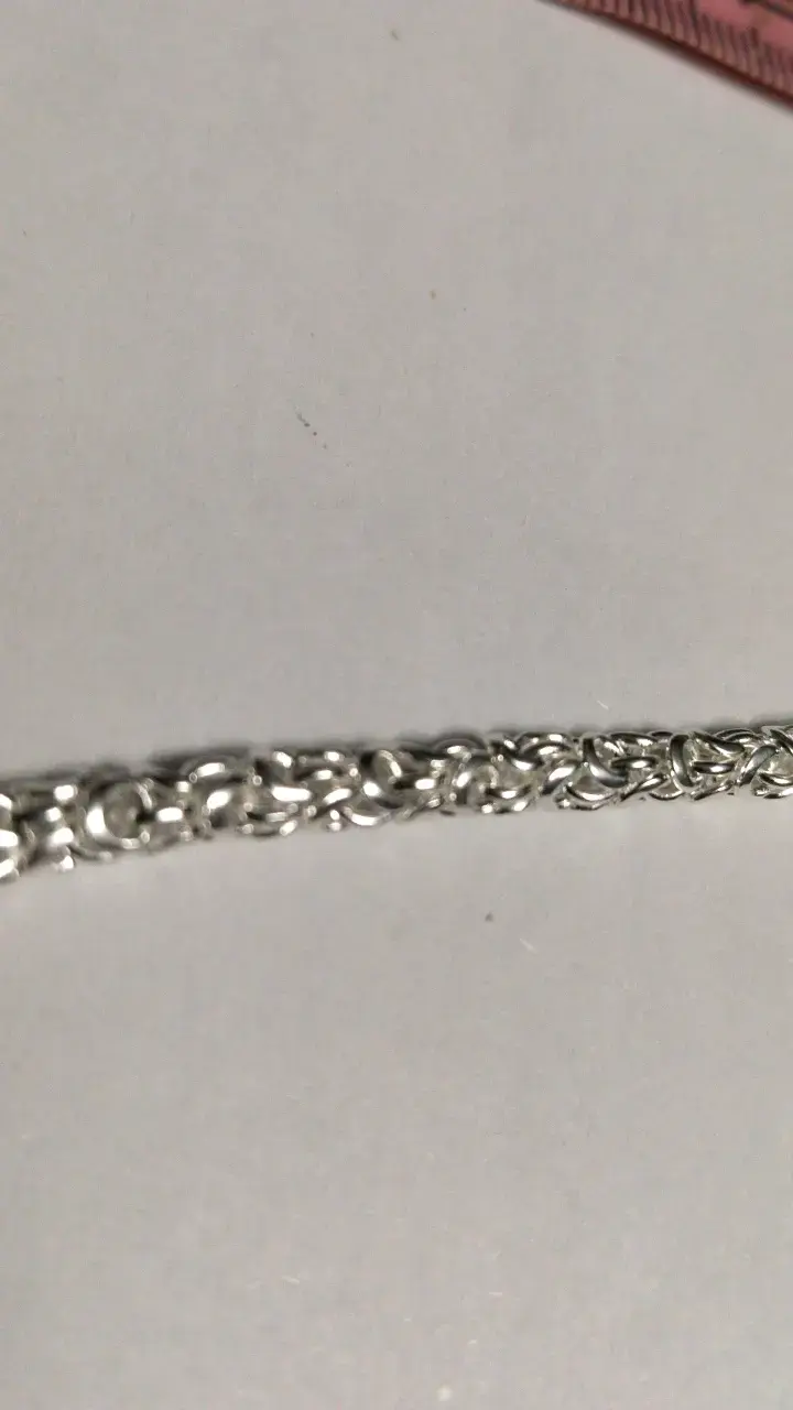 Cadena de hombre camino del inca plata 925 - 5