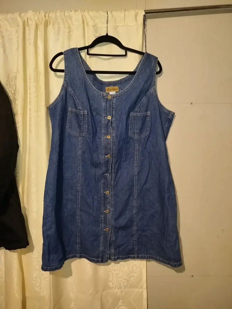 Vestido de mezclilla sin mangas Leclerc - 2