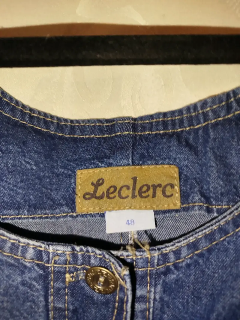 Vestido de mezclilla sin mangas Leclerc - 3
