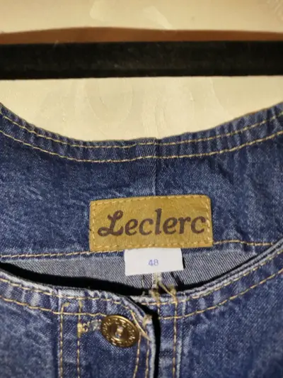 Vestido de mezclilla sin mangas Leclerc - miniatura 3