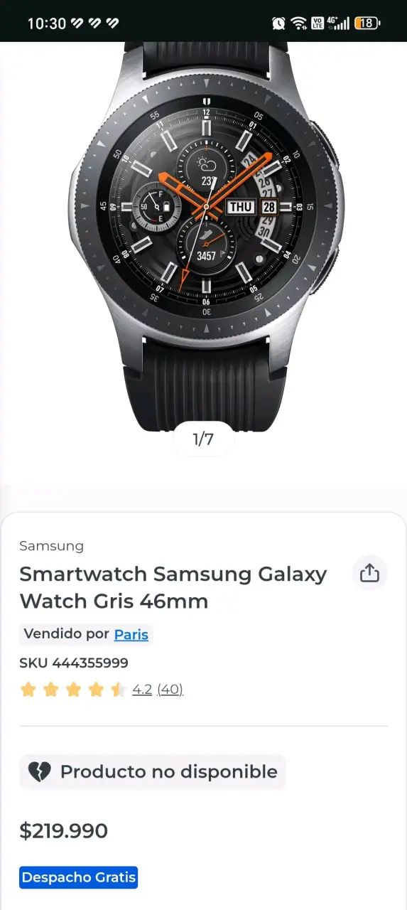 Samsung Galaxy Watch con caja original - 3