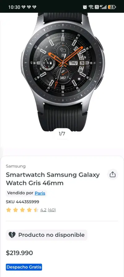 Samsung Galaxy Watch con caja original - miniatura 3