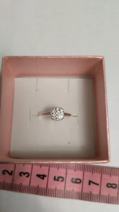 Anillo de plata con micro circones - miniatura 1