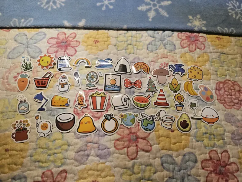 Set de stickers 41 decorativos variados
