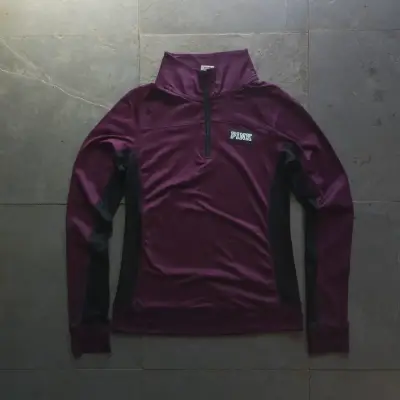 Polerón deportivo morado PINK con cierre - miniatura 1