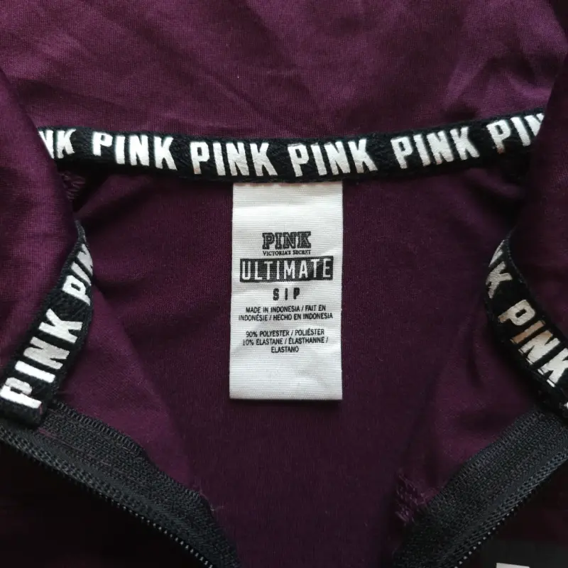 Polerón deportivo morado PINK con cierre - 2