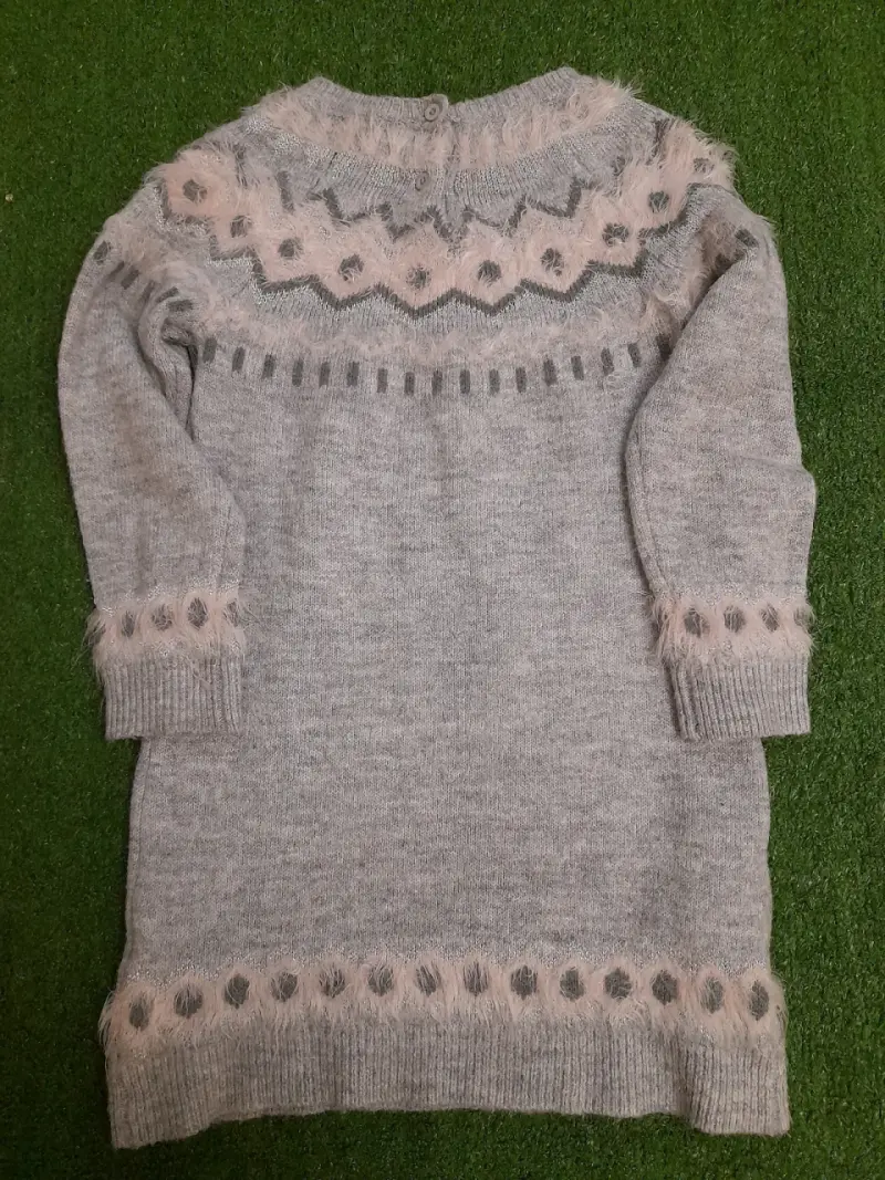 Vestido de lana gris - 2