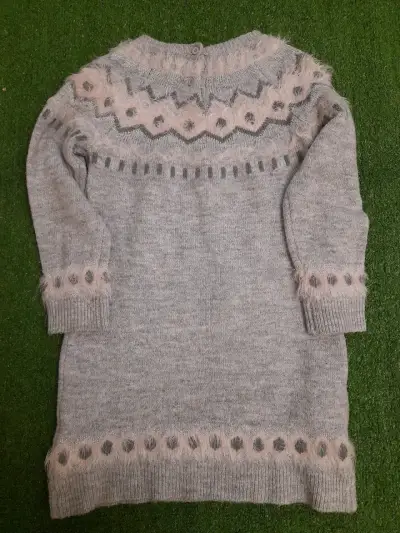 Vestido de lana gris - miniatura 2