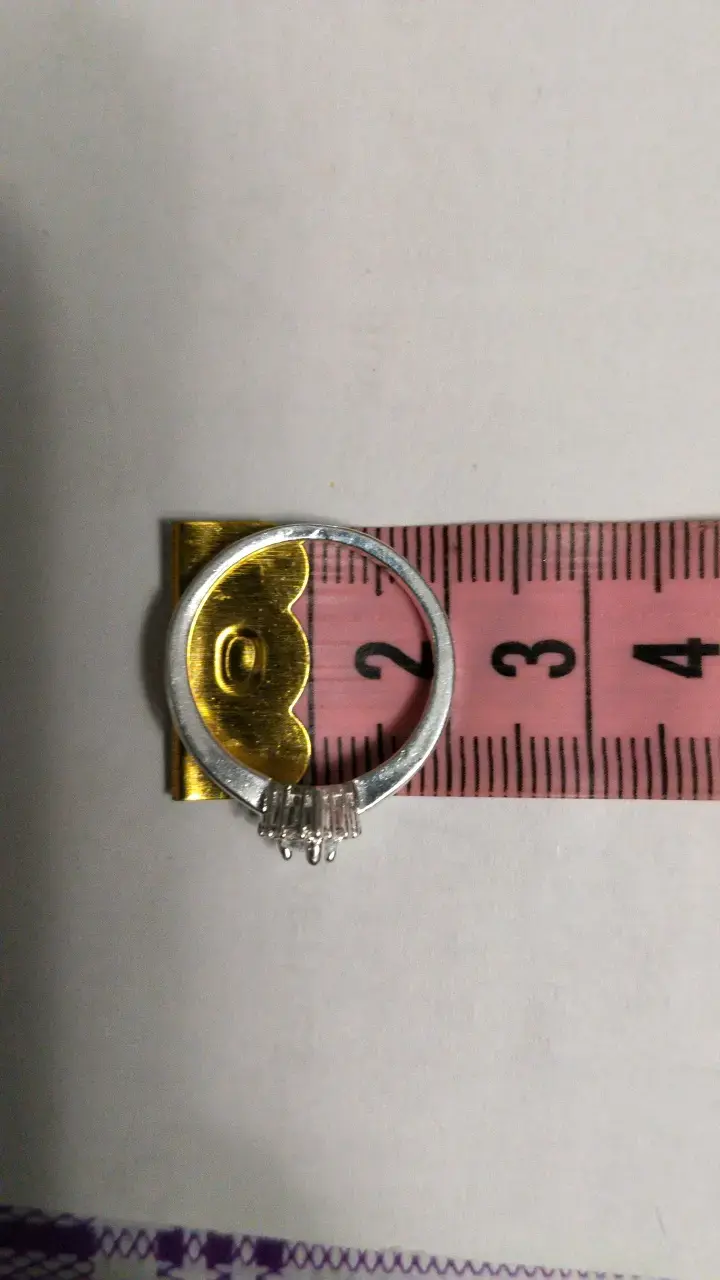 Anillo de compromiso con diamante en lágrima - 4