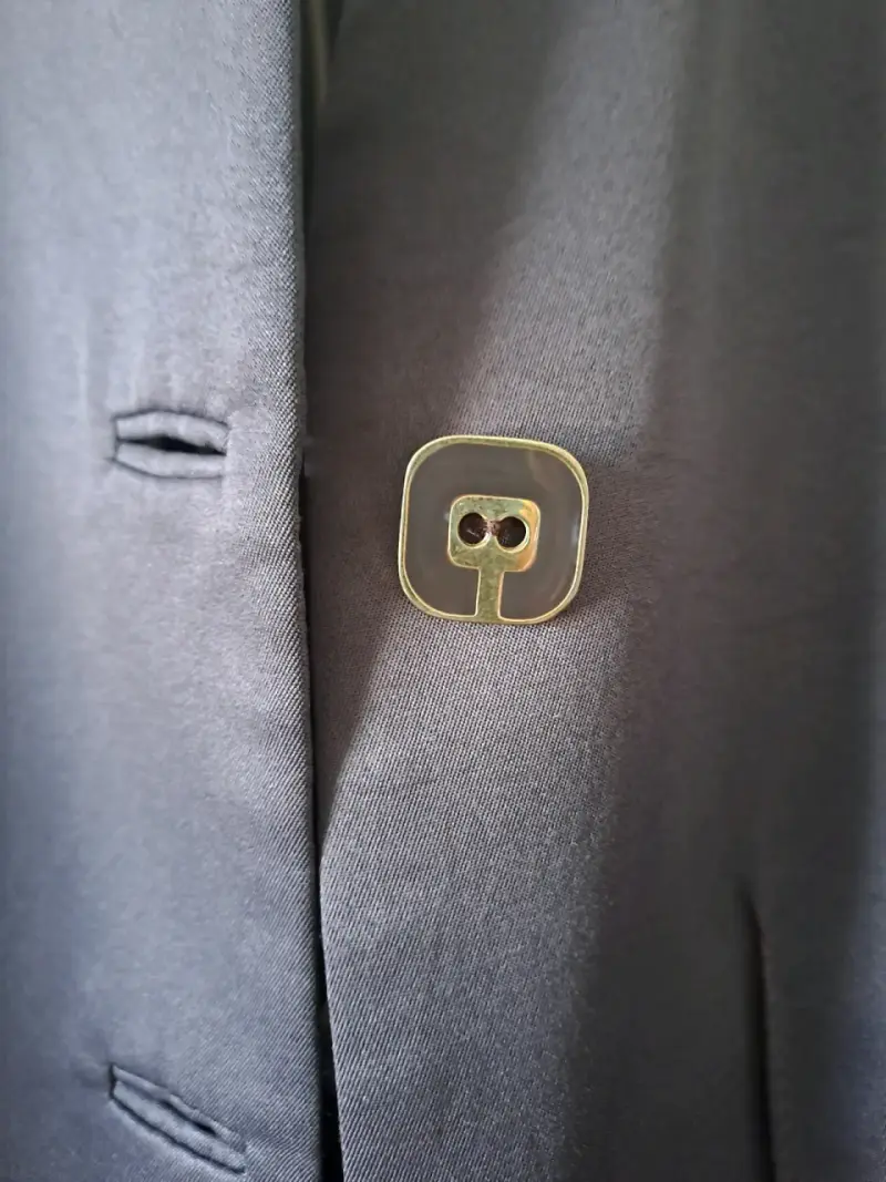 Blazer café, marca Disvest alta costura nacional. - 4