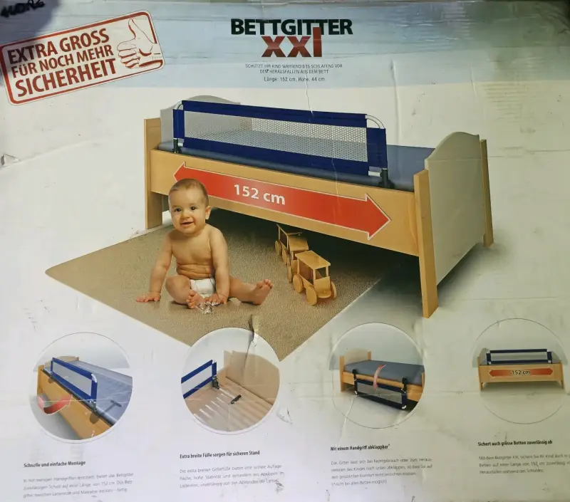 Baranda de seguridad para cama infantil - 5