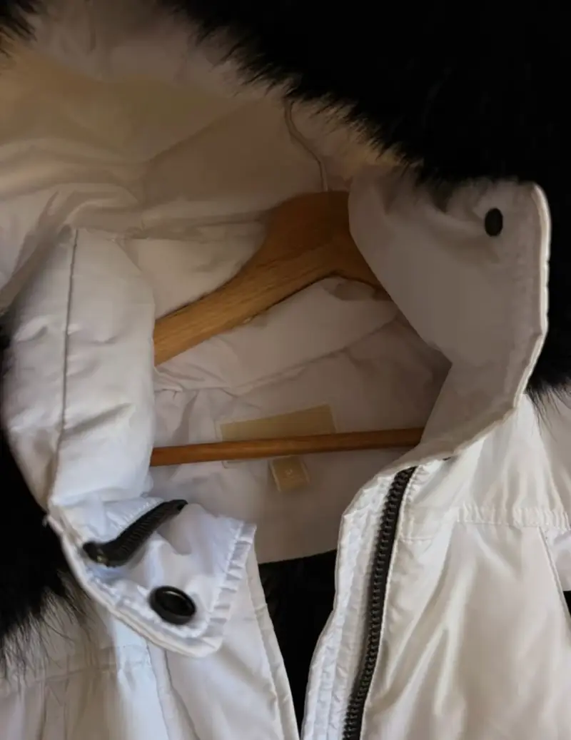 Parca Michael Kors blanca mujer talla M - 3