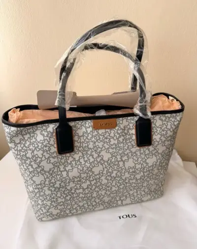 Bolso Tous estampado gris y blanco - miniatura 1