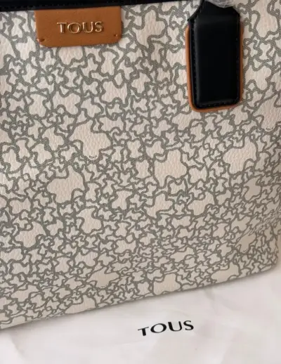 Bolso Tous estampado gris y blanco - miniatura 3