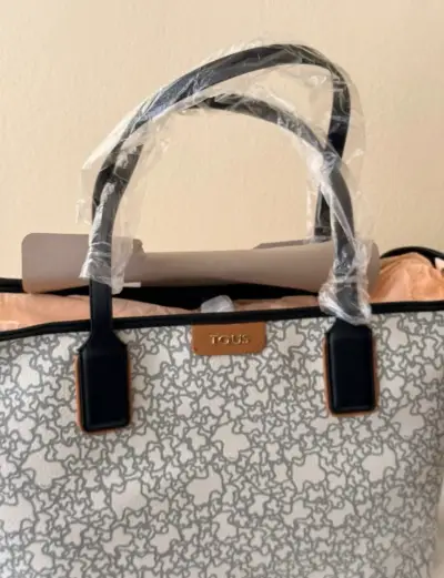 Bolso Tous estampado gris y blanco - miniatura 4