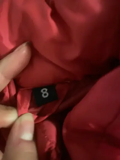 Chaqueta acolchada roja The North Face Talla 8 - miniatura 3