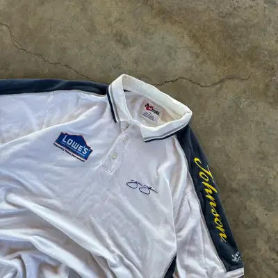 Polera polo NASCAR Lowe's blanca y azul - miniatura 5