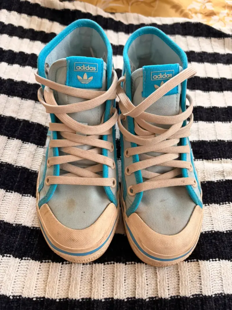 Zapatillas altas Adidas celestes talla 36 - 1