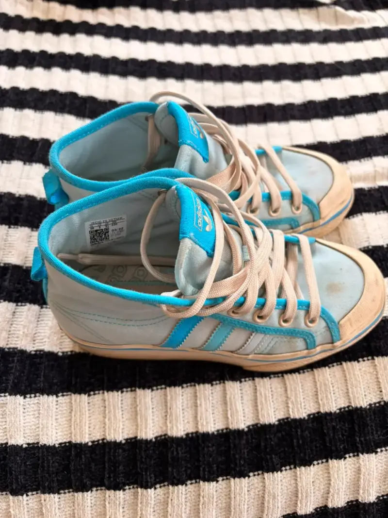 Zapatillas altas Adidas celestes talla 36 - 2