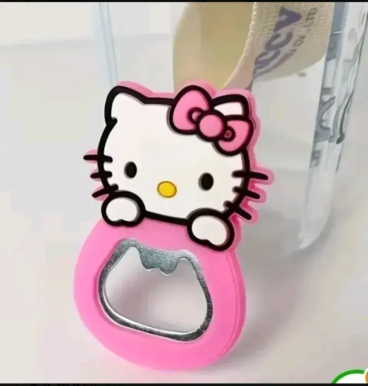 Destapador Hello Kitty rosa con imán - 1