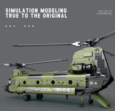 Helicóptero de bloques CH47 Reobrix - miniatura 5