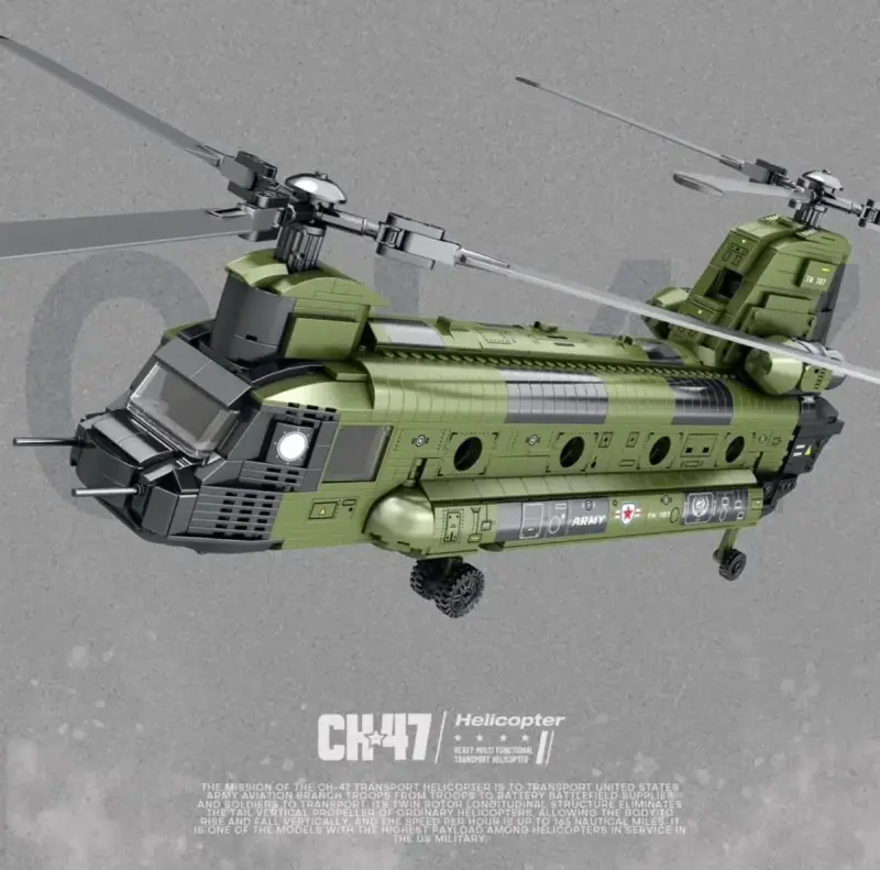 Helicóptero de bloques CH47 Reobrix - 6