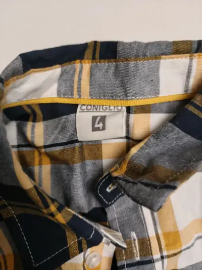 Camisa a cuadros para niño estilo casual - miniatura 2