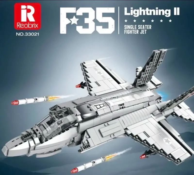 Avión Bloques Reobrix F35 Lightning II - 1